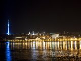 Město Baku v noci