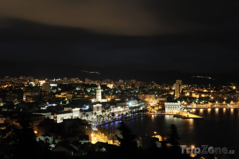Fotka, Foto Noční město (Split, Chorvatsko)