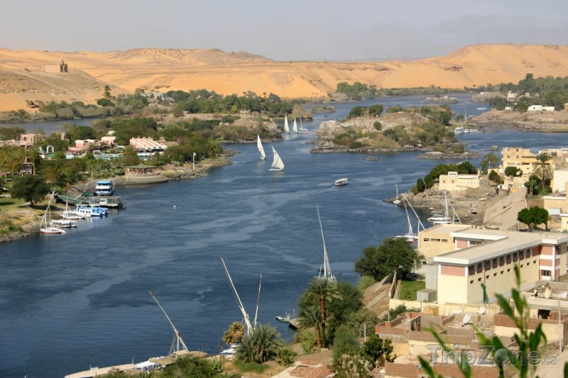 Fotka, Foto Panorama Nilu (Asuán, Egypt)