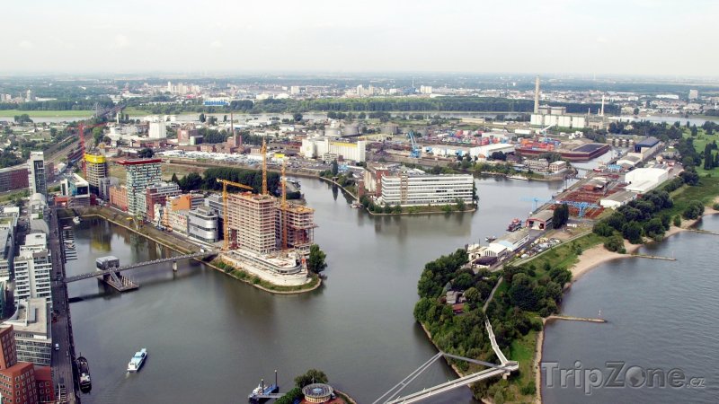 Fotka, Foto Panorama přístavu (Düsseldorf, Německo)