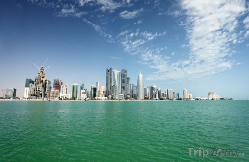 Fotka, Foto Pohled na město Dauhá (Katar)