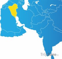 Poloha Iráku na mapě Asie