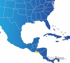 Poloha Salvadoru na mapě Severní Ameriky