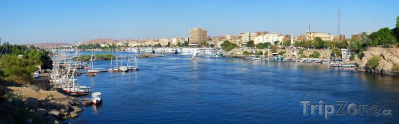 Fotka, Foto Řeka Nil v Asuánu (Asuán, Egypt)