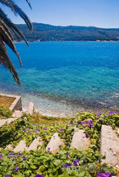 Fotka, Foto Schody na pláž (Samos, Řecko)