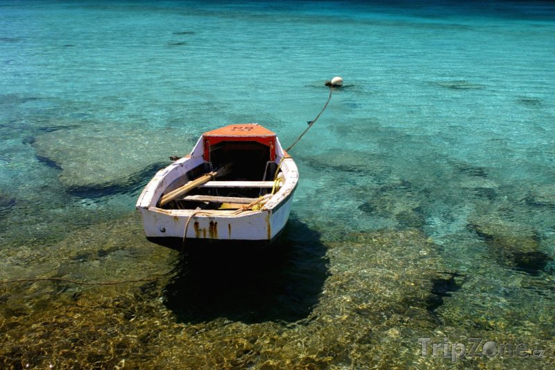 Fotka, Foto Stará rybářská loďka (Bonaire)
