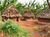 Tradiční ugandské chýše