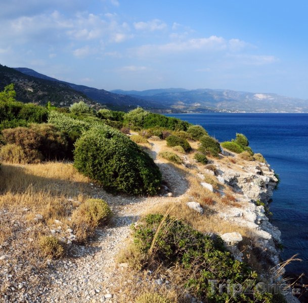 Fotka, Foto Turistická stezka na útesu (Samos, Řecko)