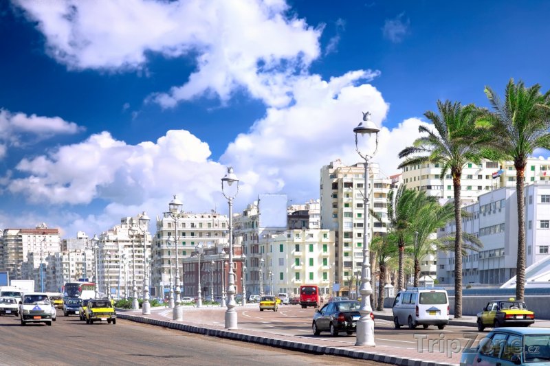 Fotka, Foto Ulice v centru města (Alexandrie, Egypt)