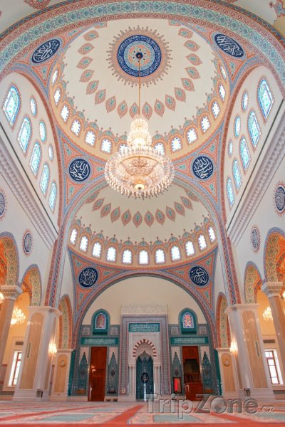 Fotka, Foto Vnitřek mešity Zawawi (Omán)