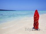 Andamanské ostrovy, žena na plážii