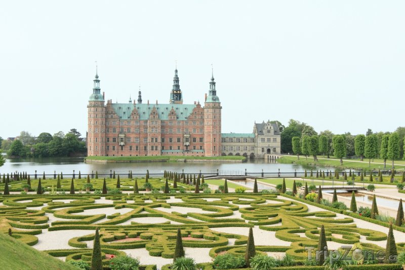 Fotka, Foto Barokní zahrada u hradu Frederiksborg (Dánsko)