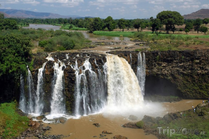 Fotka, Foto Blue Nile Falls nedaleko města Bahir Dar (Etiopie)