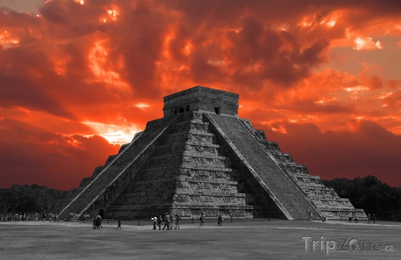 Fotka, Foto Chichén Itzá, Kukulcánova pyramida (Mexiko)
