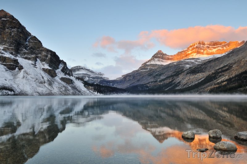 Fotka, Foto Jezero Bow v národním parku Banff (Kanada)
