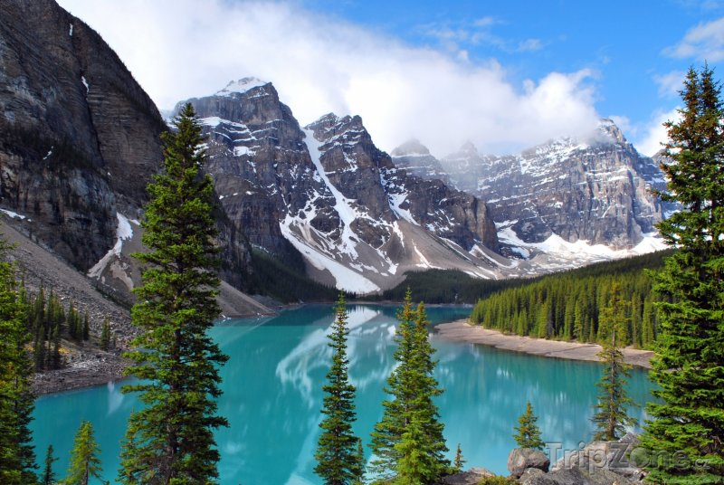 Fotka, Foto Jezero Moraine v národním parku Banff (Kanada)