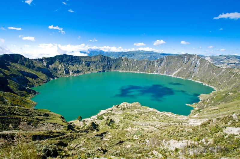 Fotka, Foto Kalderové jezero Quilotoa (Ekvádor)
