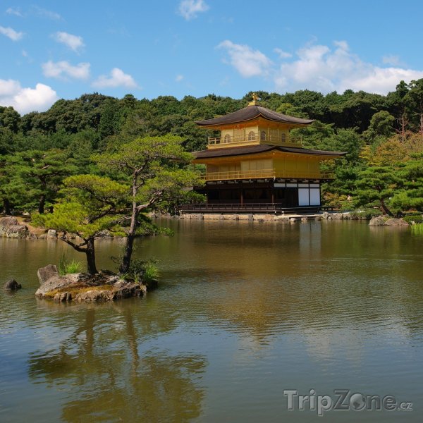 Fotka, Foto Kjóto, zlatý pavilon Kinkakudži (Japonsko)