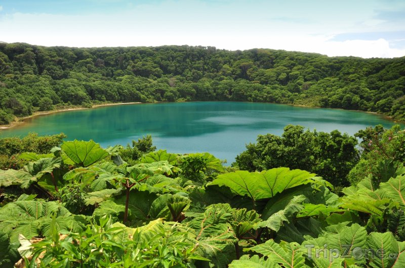 Fotka, Foto Laguna Botos v národním parku Poas (Kostarika)
