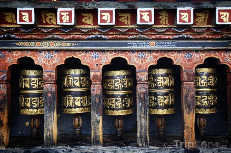 Fotka, Foto Mantra na modlitebním mlýnku (Bhútán)