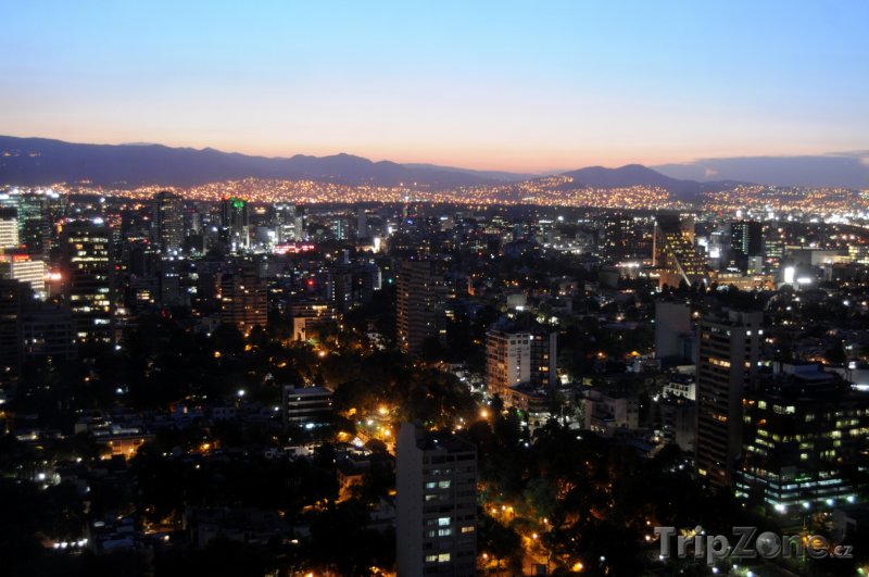 Fotka, Foto Noční Mexiko City (Mexiko)