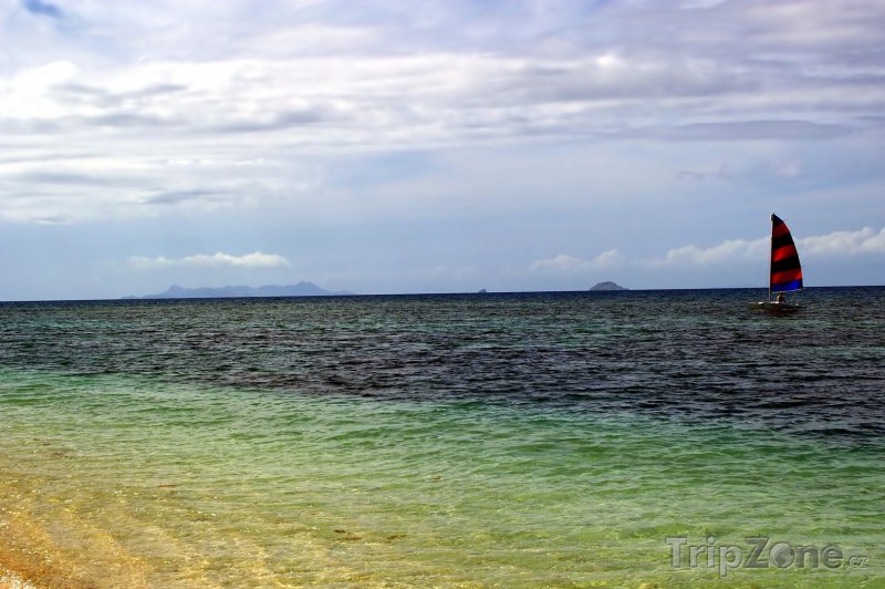 Fotka, Foto Plachetnice na moři (Fidži)