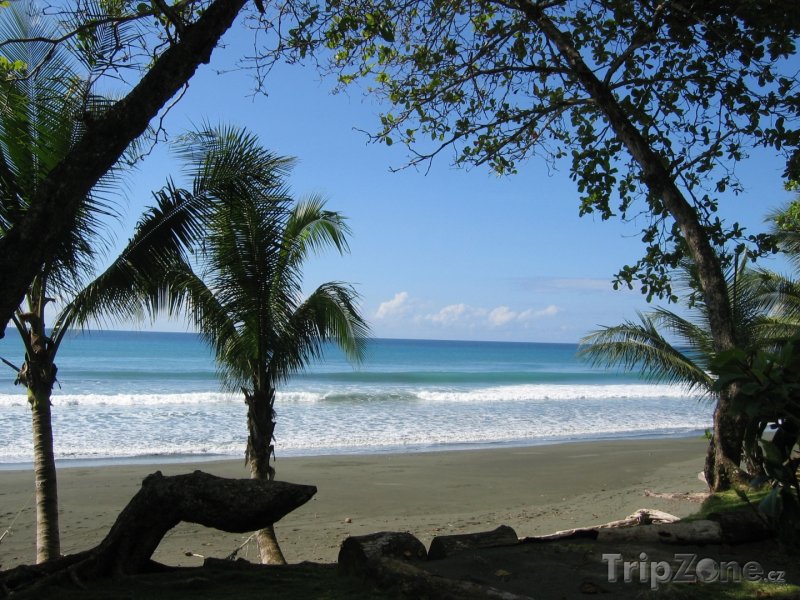 Fotka, Foto Pláž v národním parku Corcovado (Kostarika)