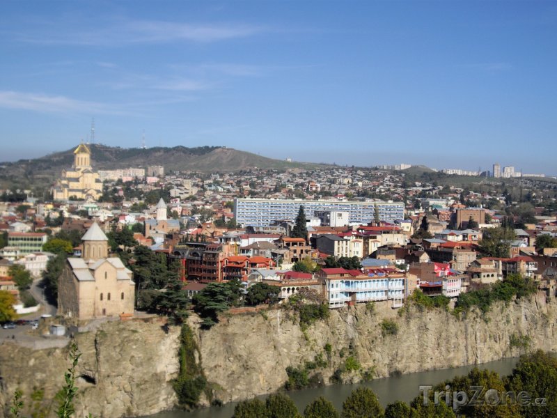 Fotka, Foto Pohled na historické centrum Tbilisi (Gruzie)