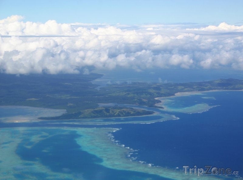 Fotka, Foto Pohled na tropické ostrovy (Fidži)