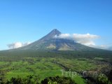 Pohled na vulkán Mayon