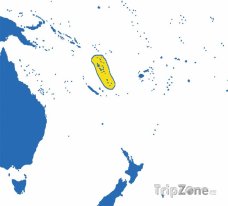 Poloha Vanuatu na mapě