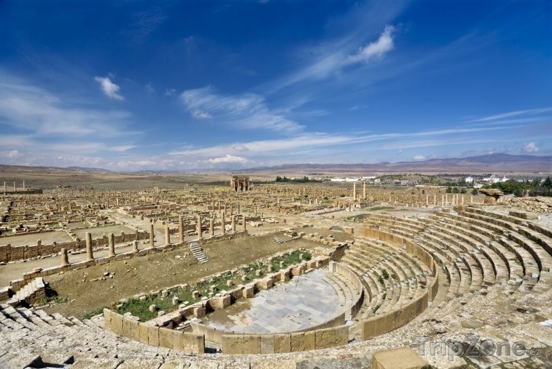 Fotka, Foto Římský amfiteátr v Timgadu (Alžírsko)