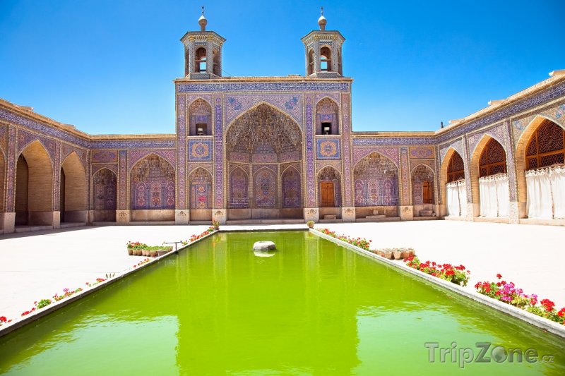 Fotka, Foto Růžová mešita v Širázu (Írán)