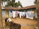 Slumy ve městě Accra