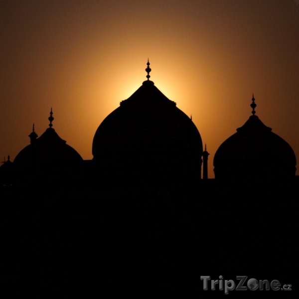 Fotka, Foto Tádž Mahal v západu slunce (Indie)