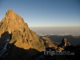 Vrchol masivu Mount Kenya