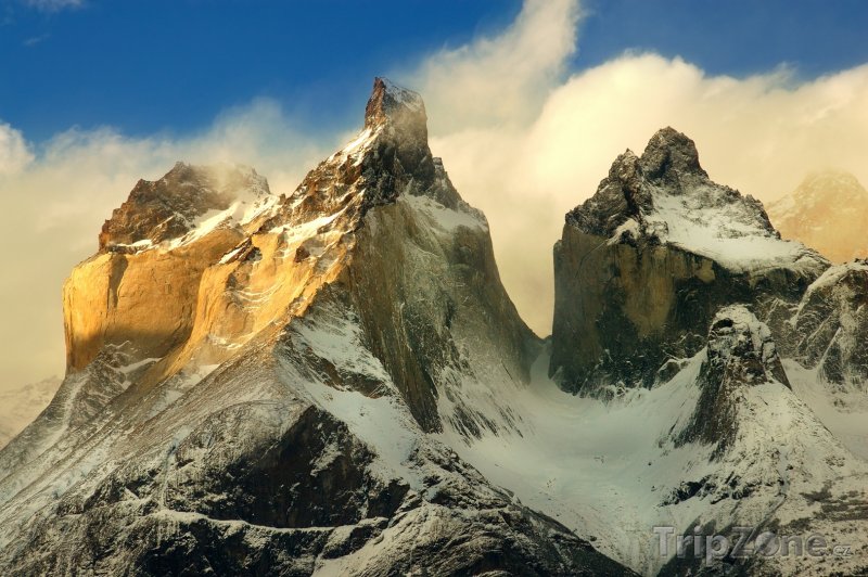 Fotka, Foto Vrcholky hor v Torres del Paine (Chile)