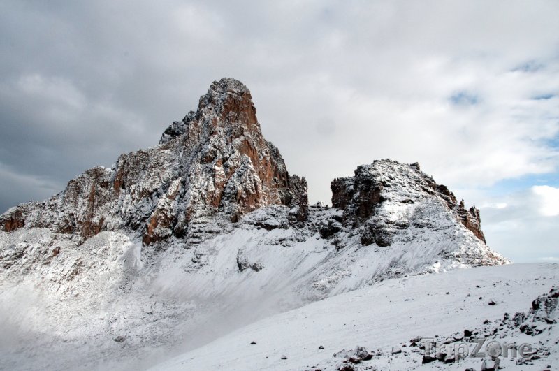 Fotka, Foto Zasněžený masiv Mount Kenya (Keňa)
