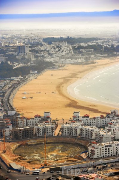 Fotka, Foto Agadir, pohled na pobřeží (Maroko)