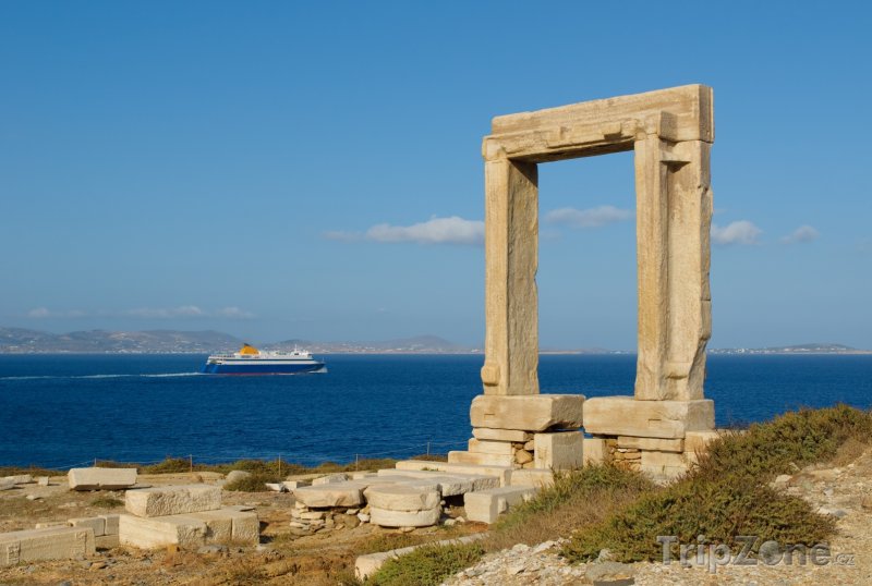Fotka, Foto Brána Portara na ostrově Naxos (Řecko)