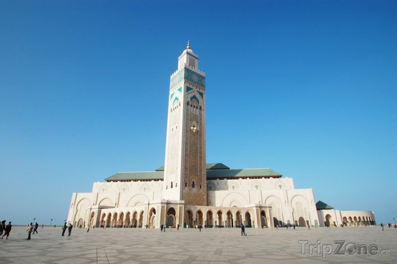 Fotka, Foto Casablanca, mešita Hasana II. s minaretem (Maroko)