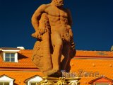 Heidelberg, socha Herkula na náměstí Marketplatz