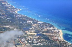 Letecký pohled na Punta Cana