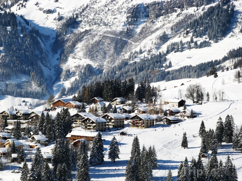 Fotka, Foto Lyžařská oblast v kantonu St. Gallen (Švýcarsko)