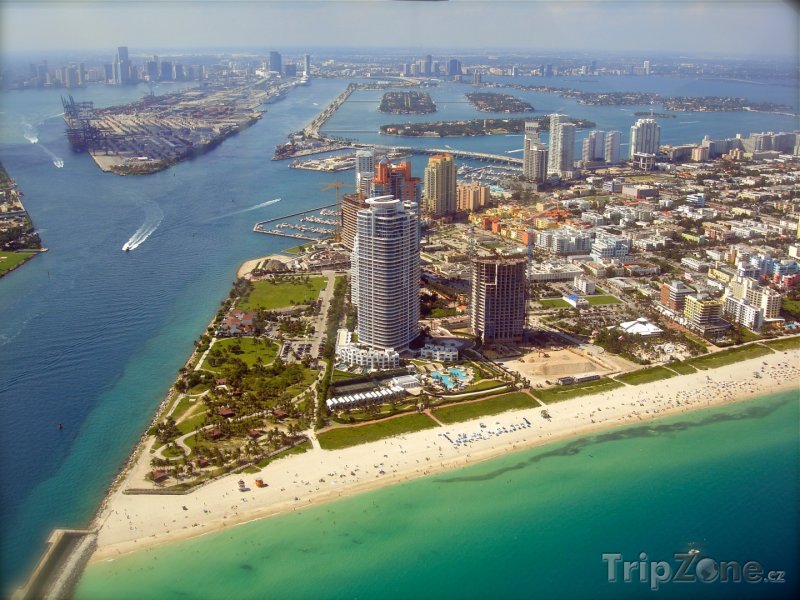 Fotka, Foto Miami, letecký pohled na město (USA)