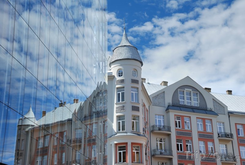 Fotka, Foto Moderní budova v centru města (Riga, Lotyšsko)