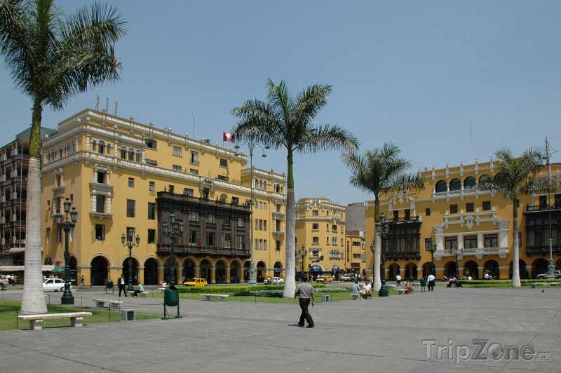 Fotka, Foto Náměstí v centru města (Lima, Peru)