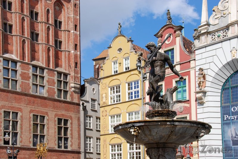 Fotka, Foto Neptunova fontána v Gdaňsku (Polsko)