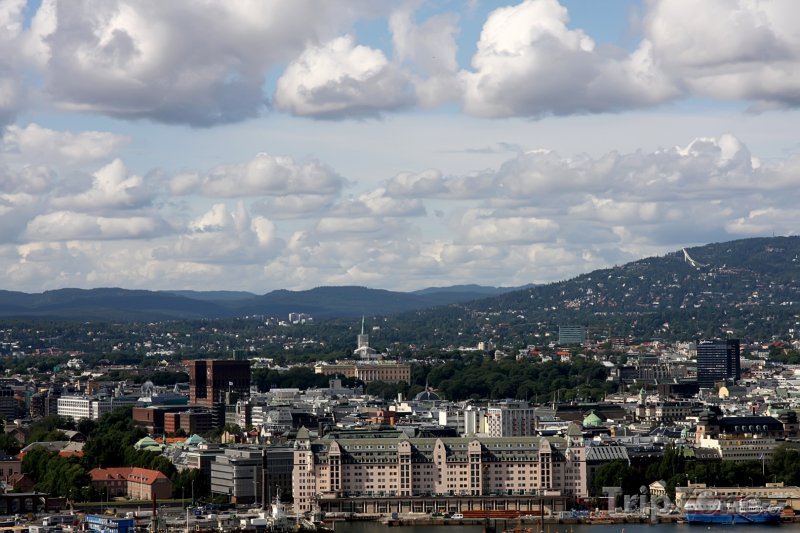 Fotka, Foto Panorama města (Oslo, Norsko)