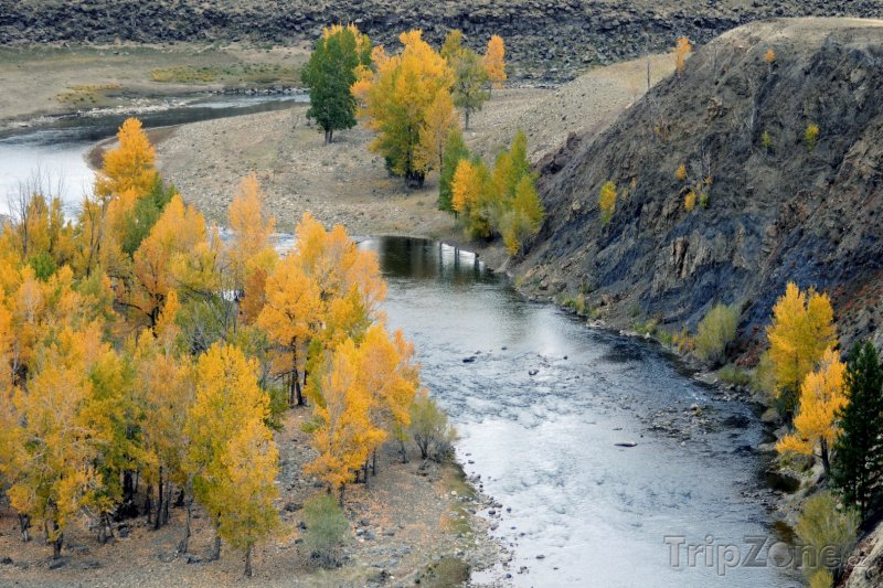 Fotka, Foto Řeka v poušti Gobi (Mongolsko)